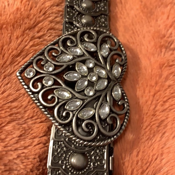 Metal Heart Belt - Elasticized w/jewels - Picture 4 of 5